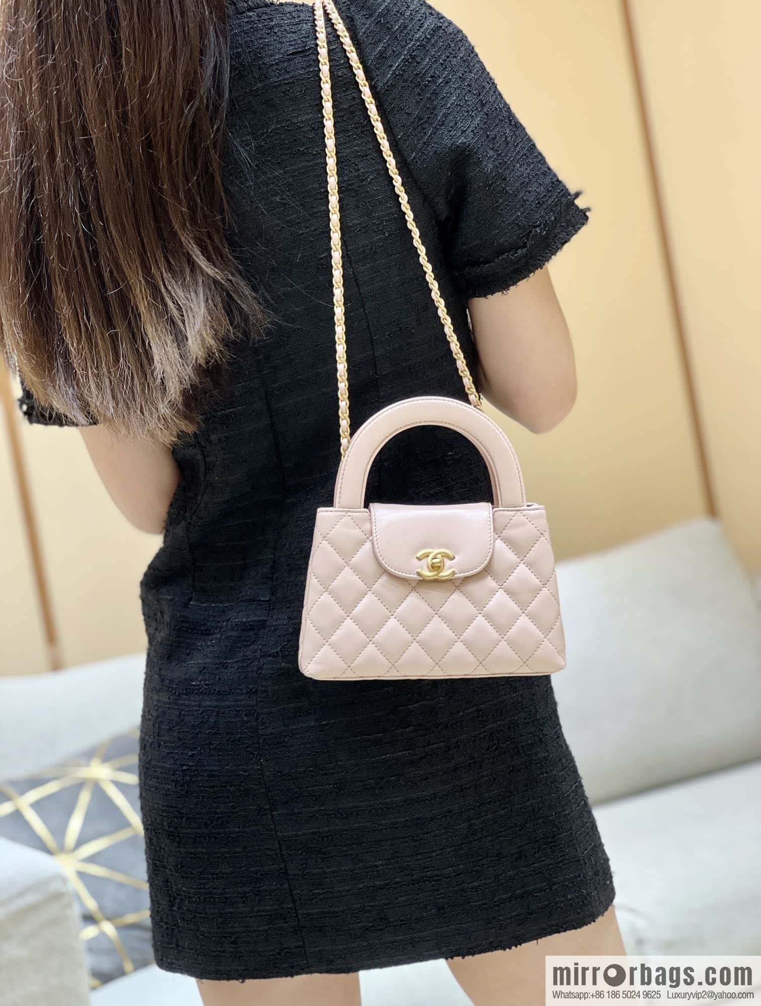 CHANEL 23K autumn and winter series Kelly bag AS4416 pink