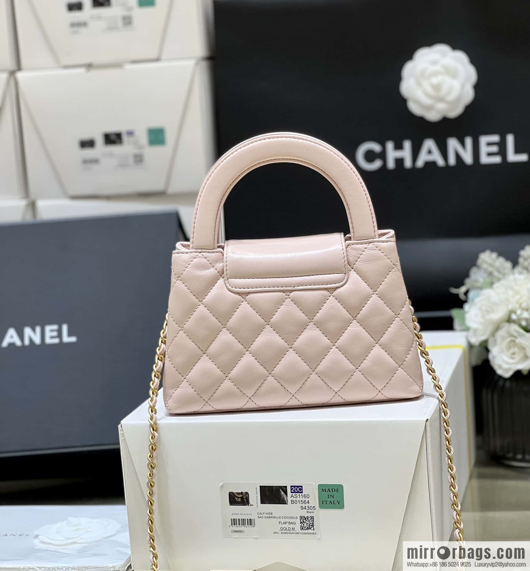 CHANEL 23K autumn and winter series Kelly bag AS4416 pink
