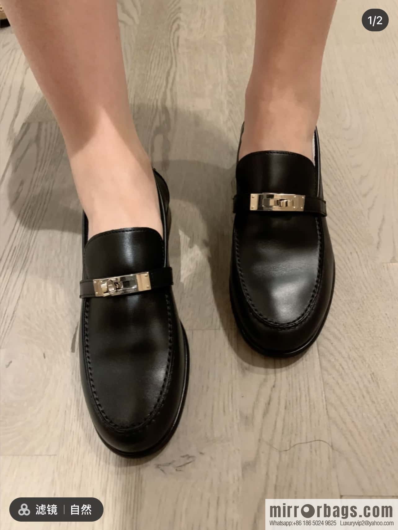 Hermès kelly buckle loafers