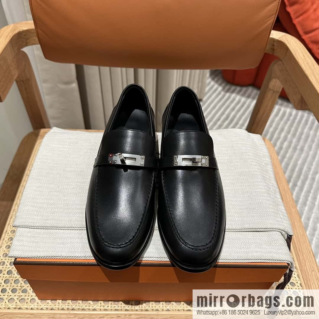 Hermès kelly buckle loafers