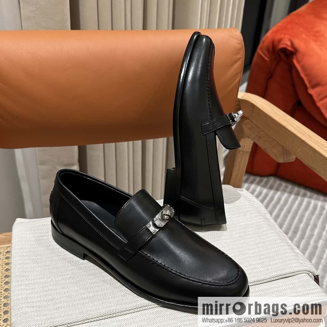 Hermès kelly buckle loafers