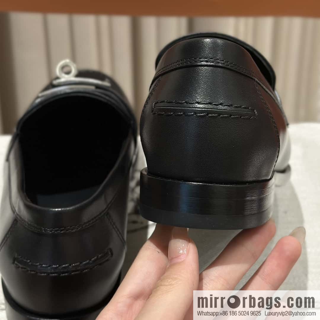 Hermès kelly buckle loafers