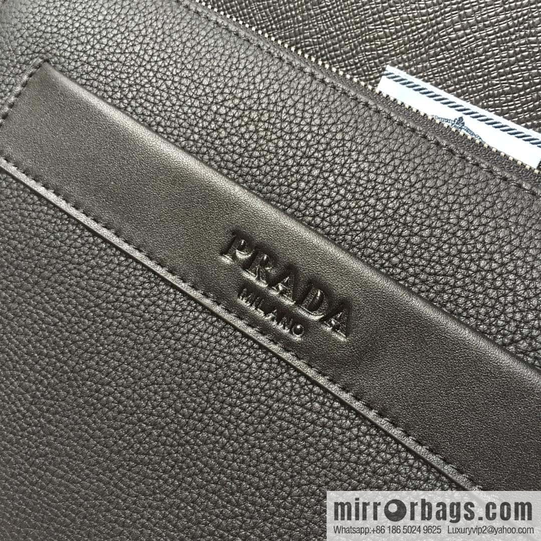 PRADA imported suede pattern, full leather inside and outside, new handbag 001A