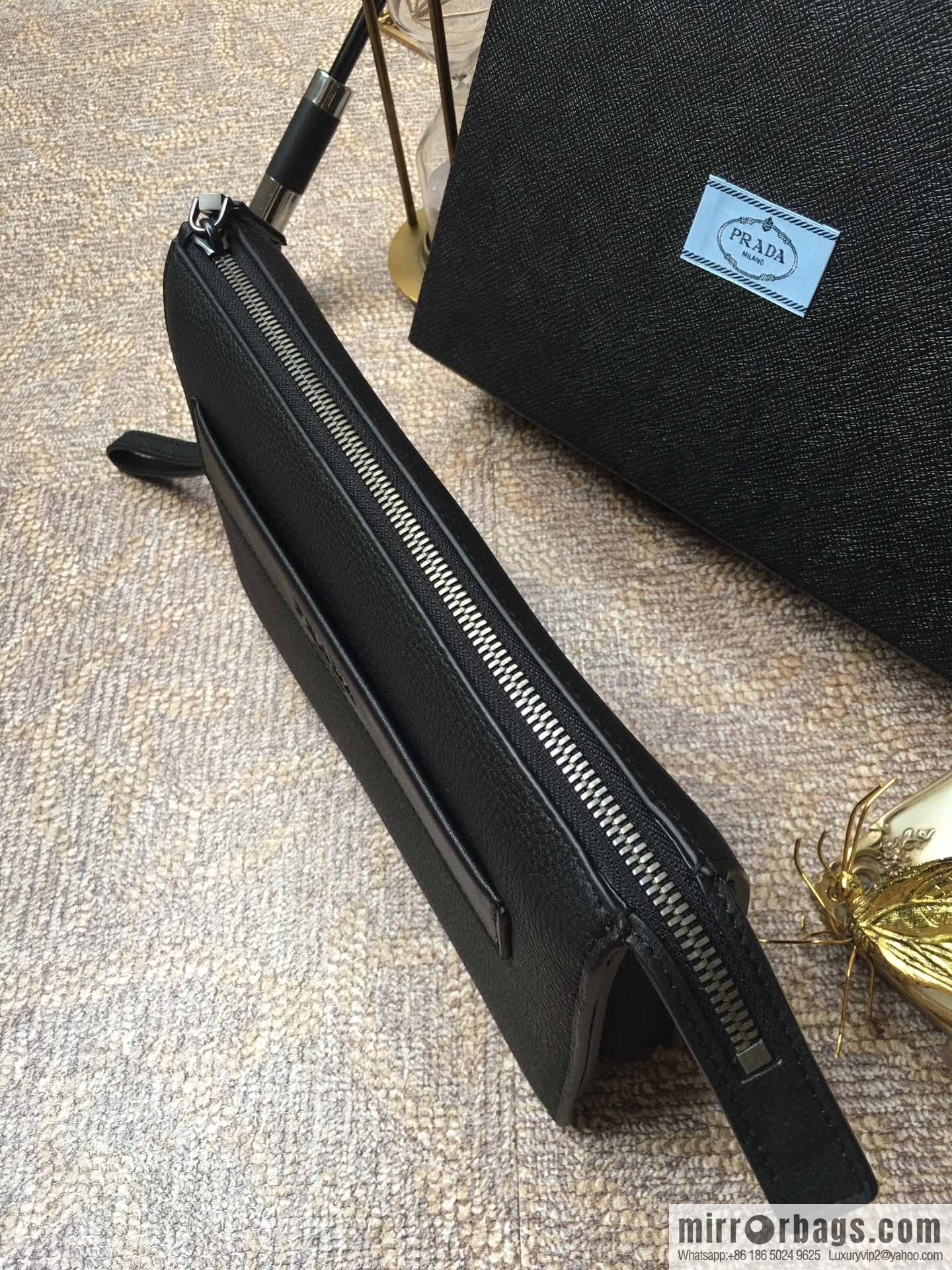 PRADA imported suede pattern, full leather inside and outside, new handbag 001A