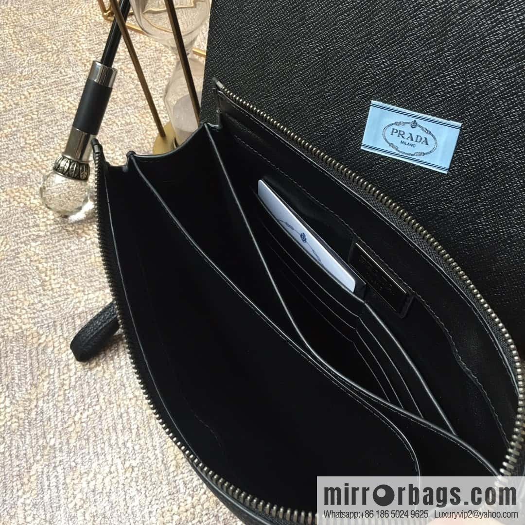 PRADA imported suede pattern, full leather inside and outside, new handbag 001A