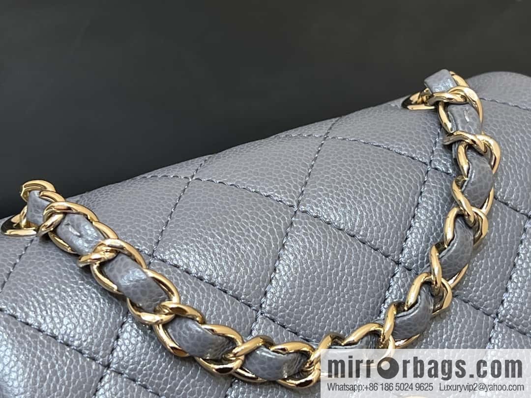 CHANEL 23K autumn and winter series duma tank double backpack AS4399 gray