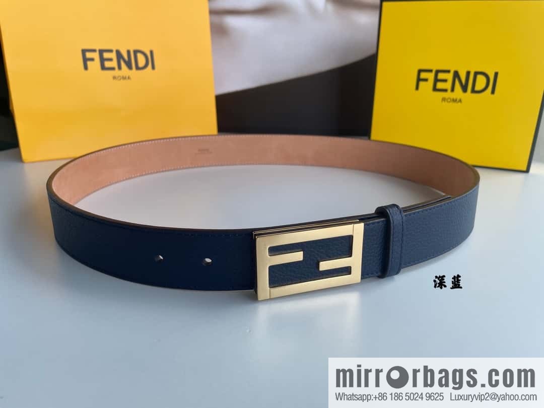 Fendi, Italian craft 3.5cmFF belt