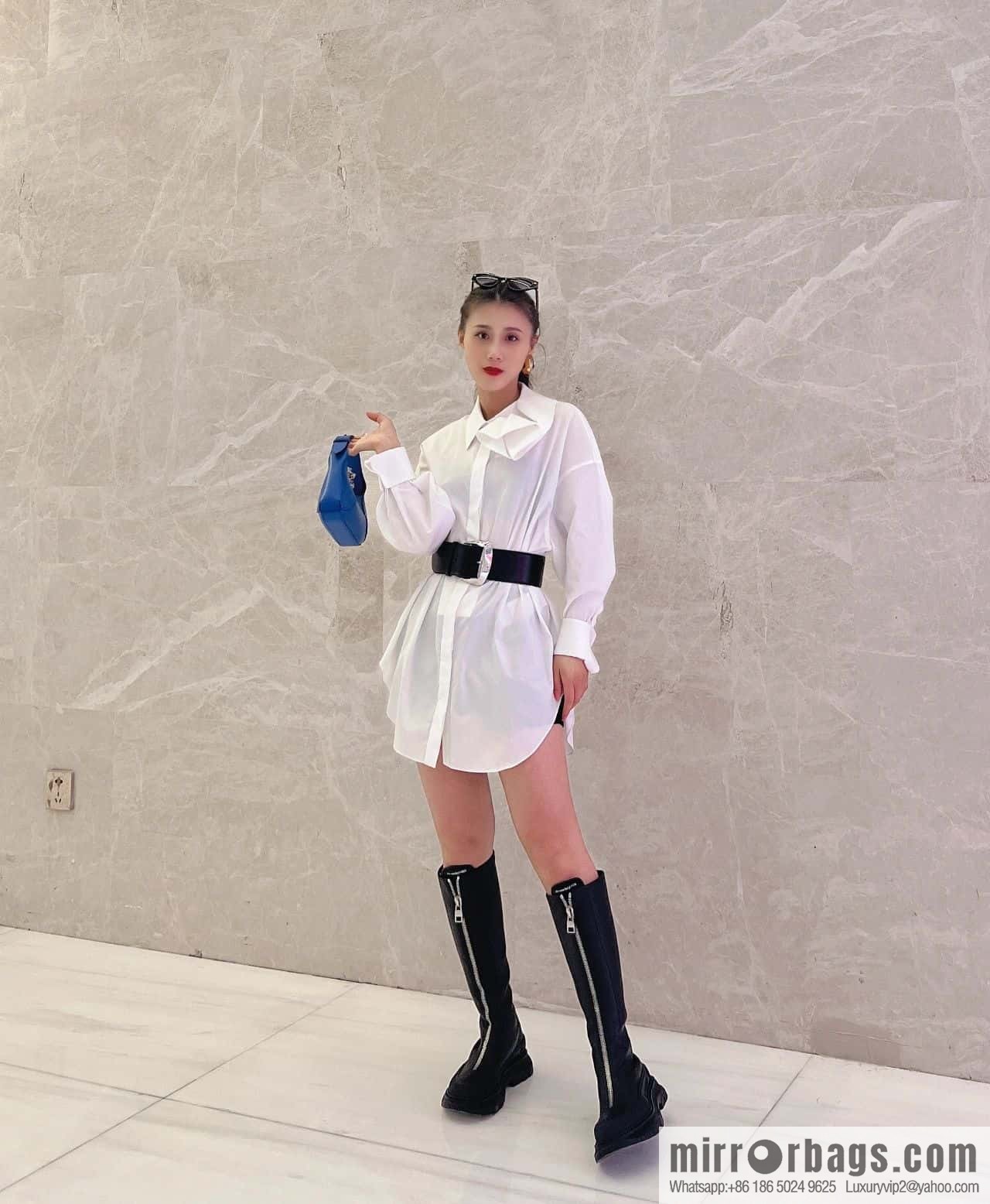 Alexander McQueen Front Zip Platform Knight Boots