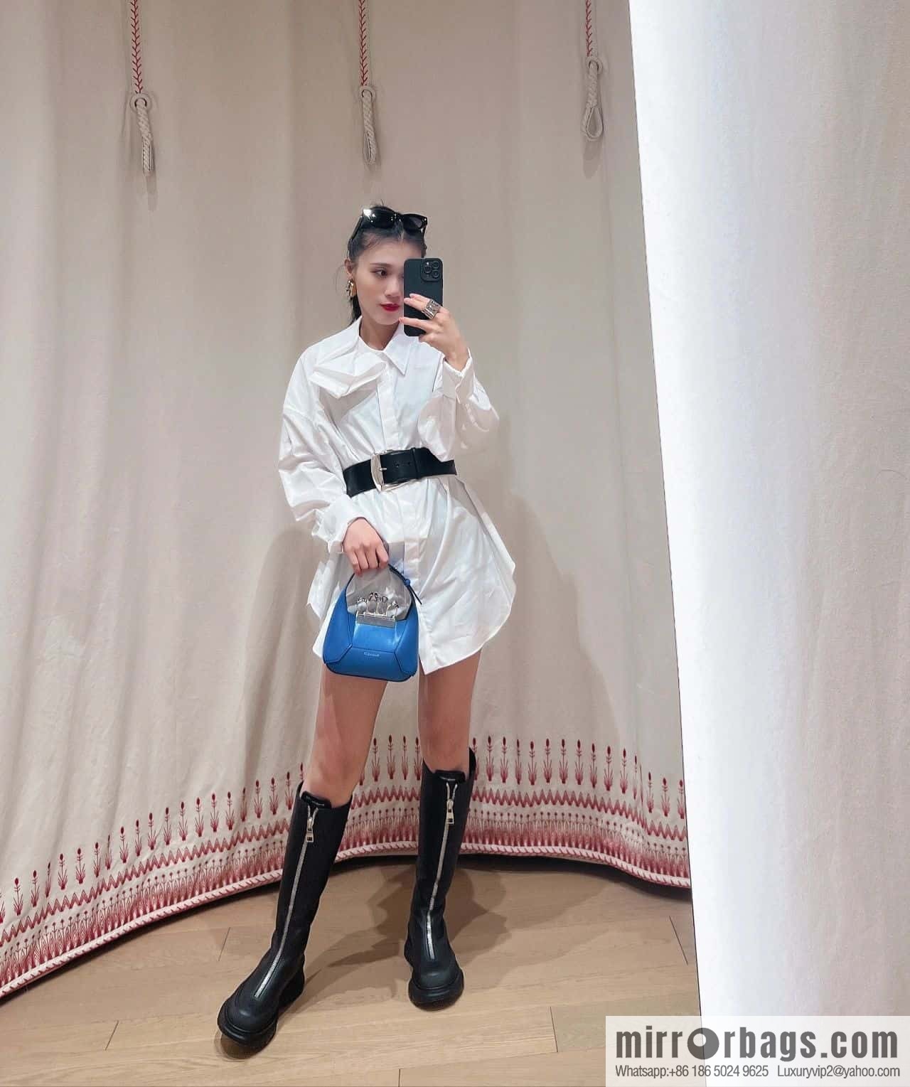 Alexander McQueen Front Zip Platform Knight Boots