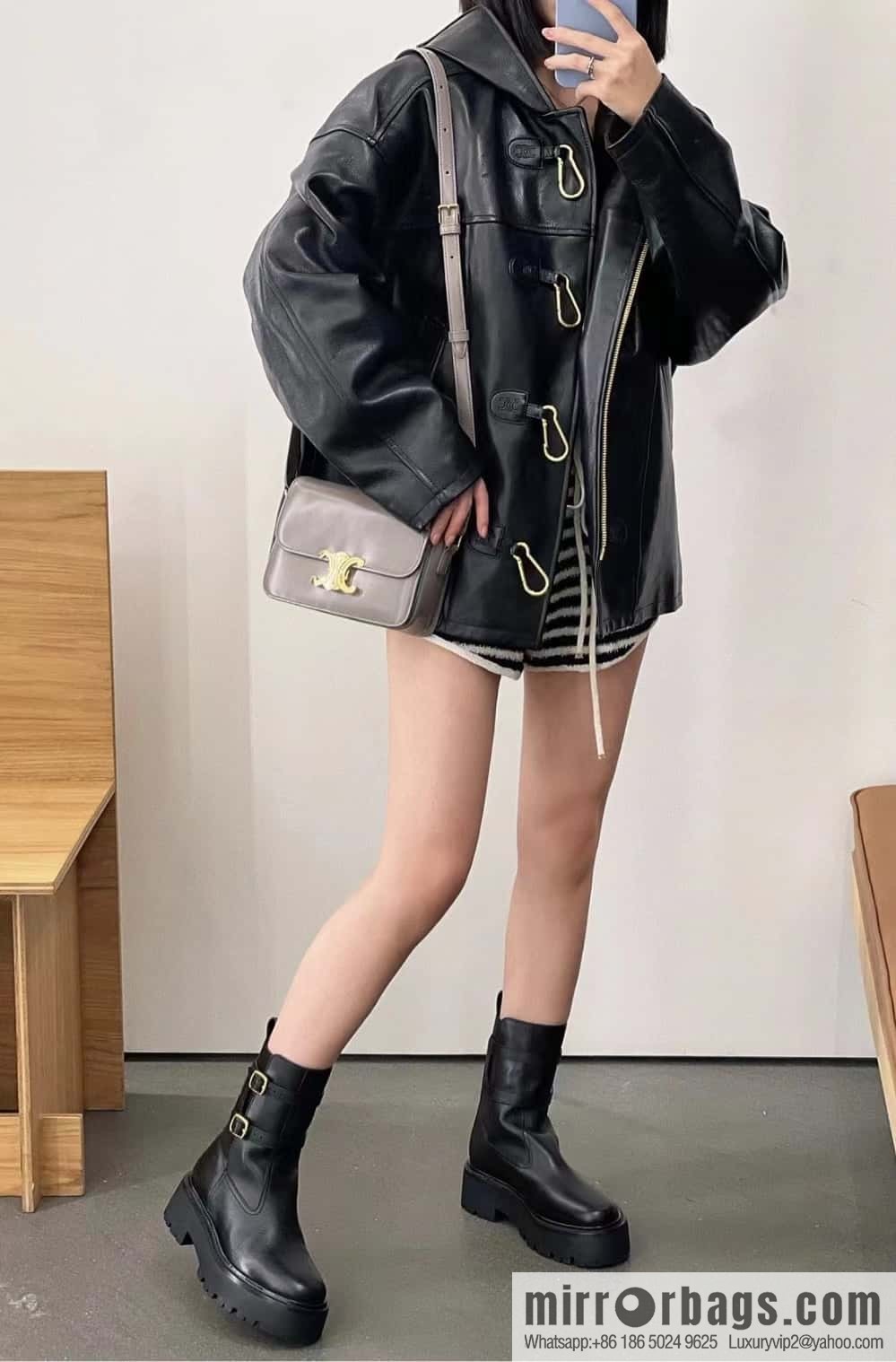 CELINE platform locomotive boots