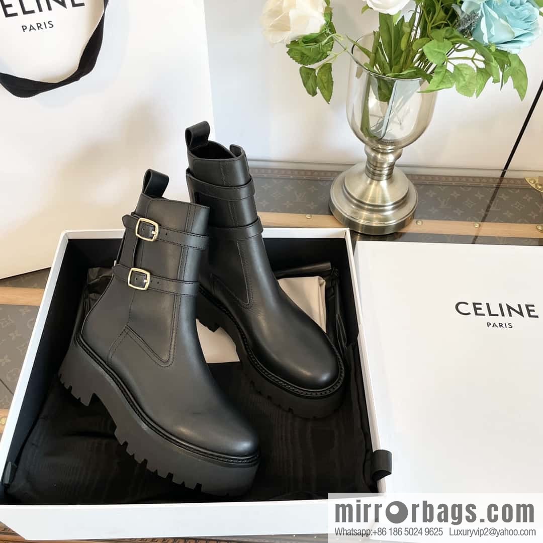 CELINE platform locomotive boots