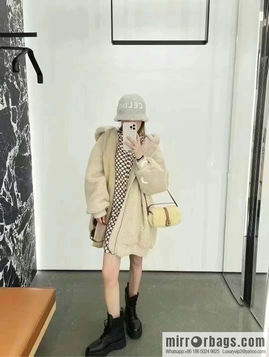 CELINE Platform Martin Boots