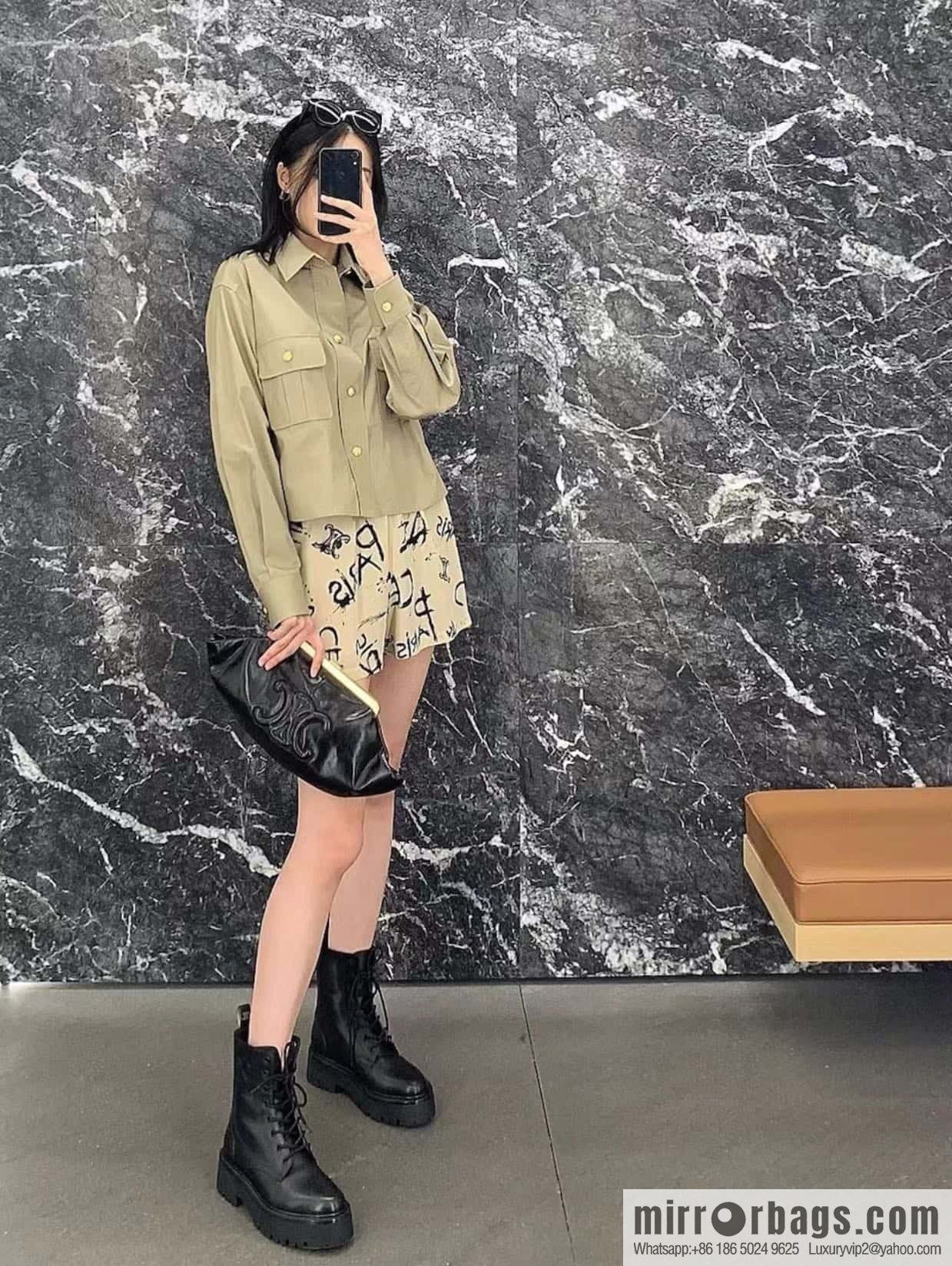 CELINE Platform Martin Boots