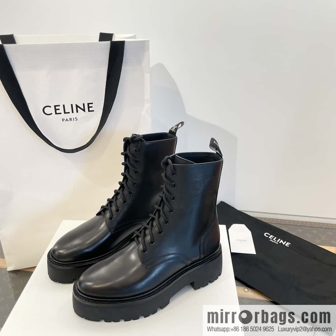 CELINE Platform Martin Boots