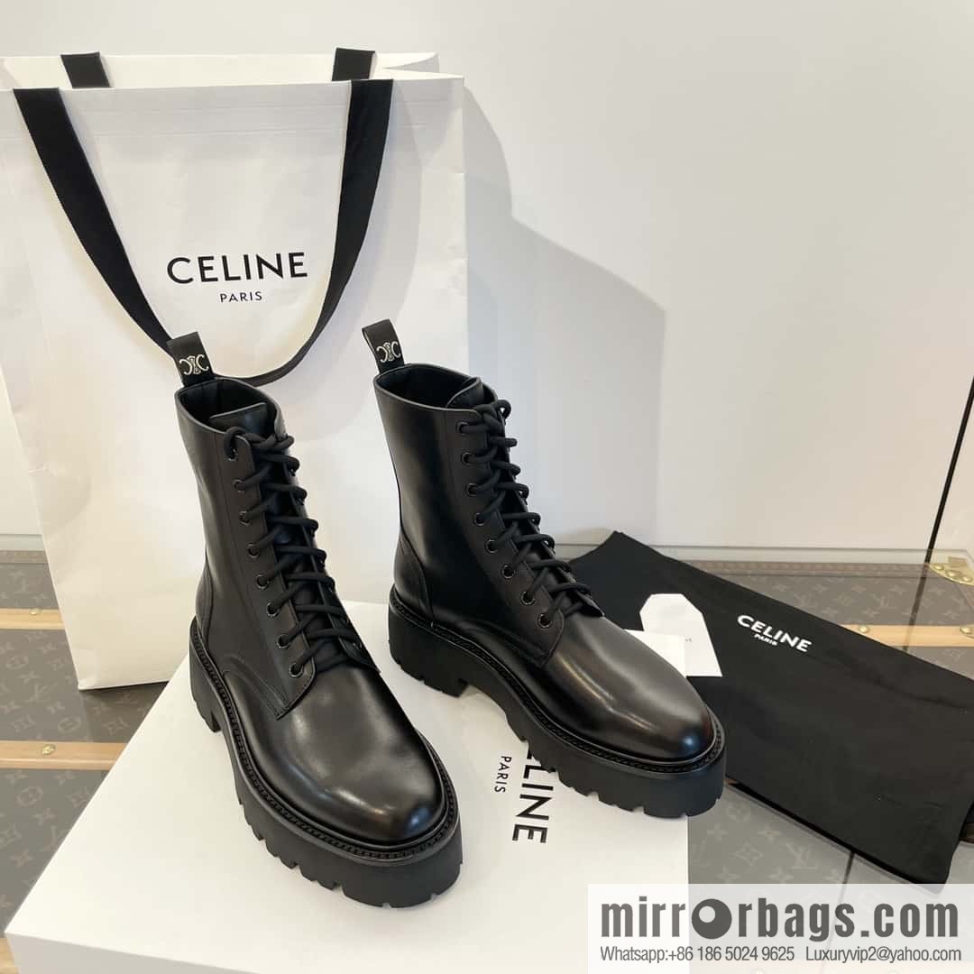 CELINE Platform Martin Boots