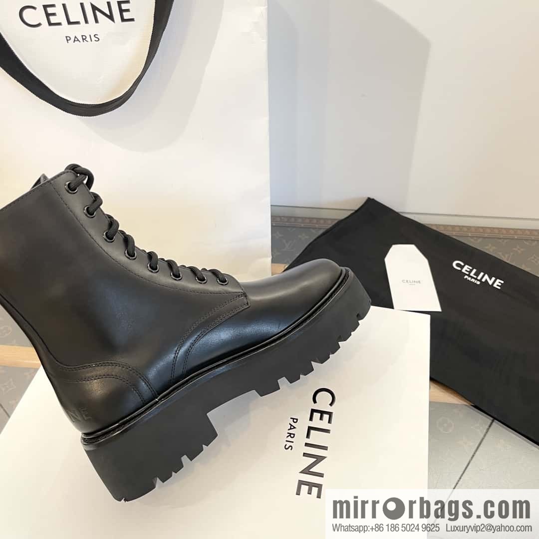 CELINE Platform Martin Boots