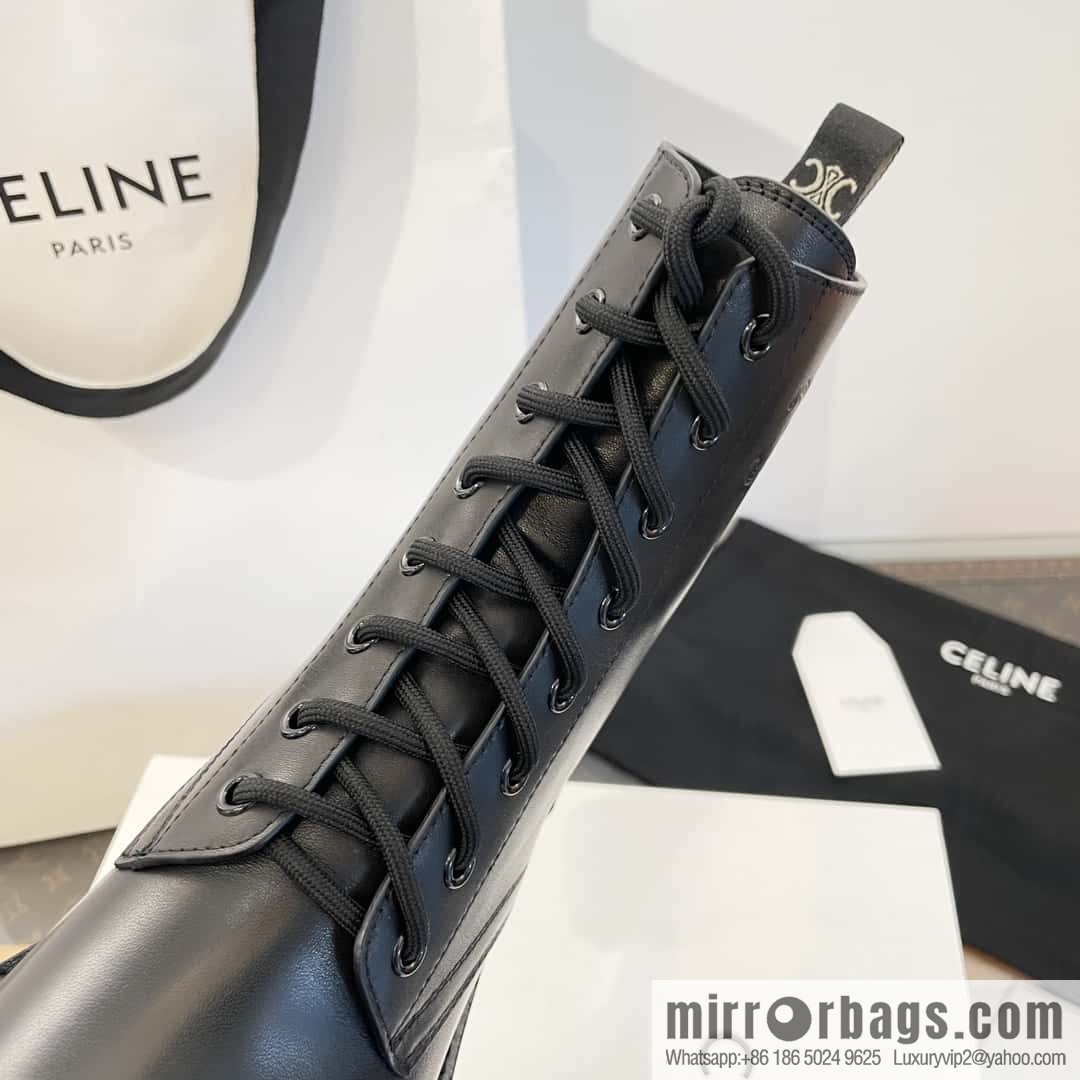 CELINE Platform Martin Boots
