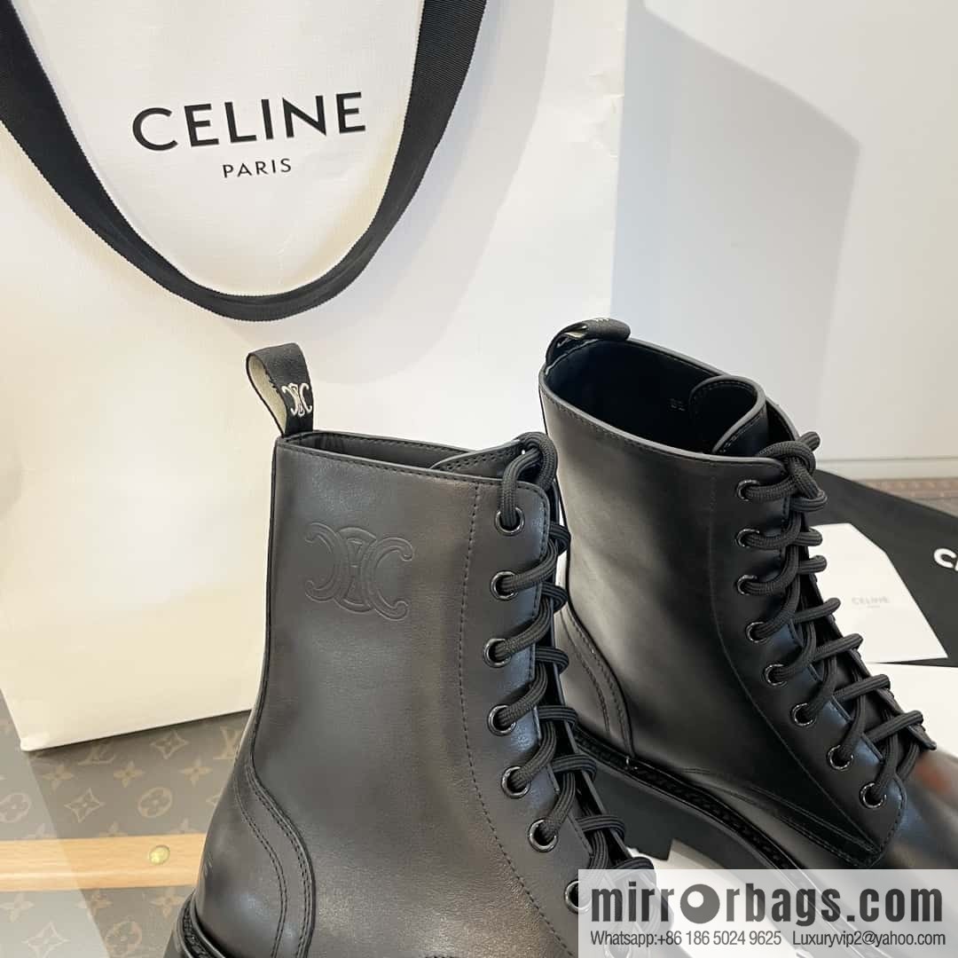 CELINE Platform Martin Boots