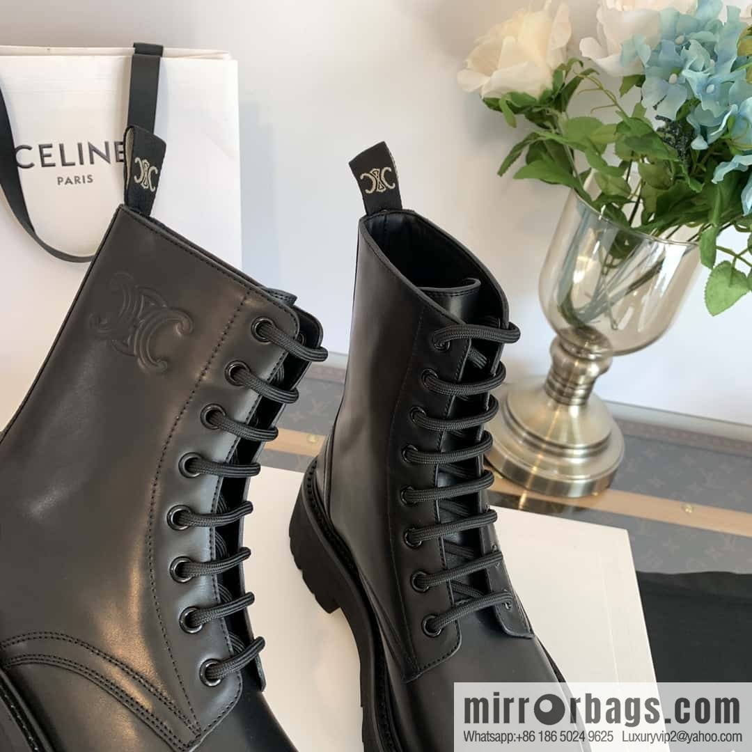 CELINE Platform Martin Boots