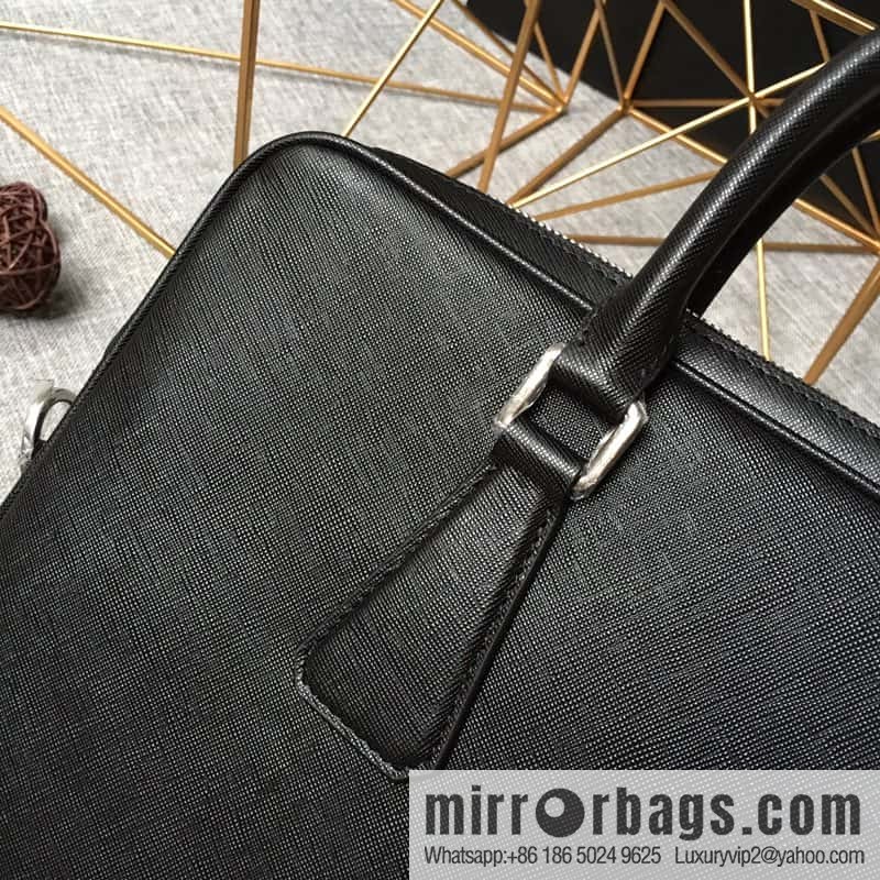 PRADA slim briefcase 0368 black