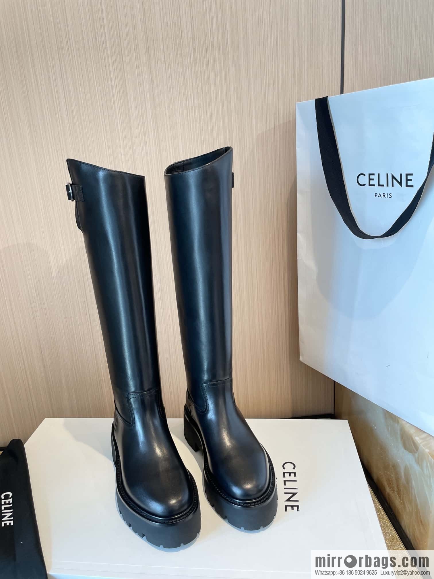 CELINE Autumn/Winter Platform Long Knight Boots