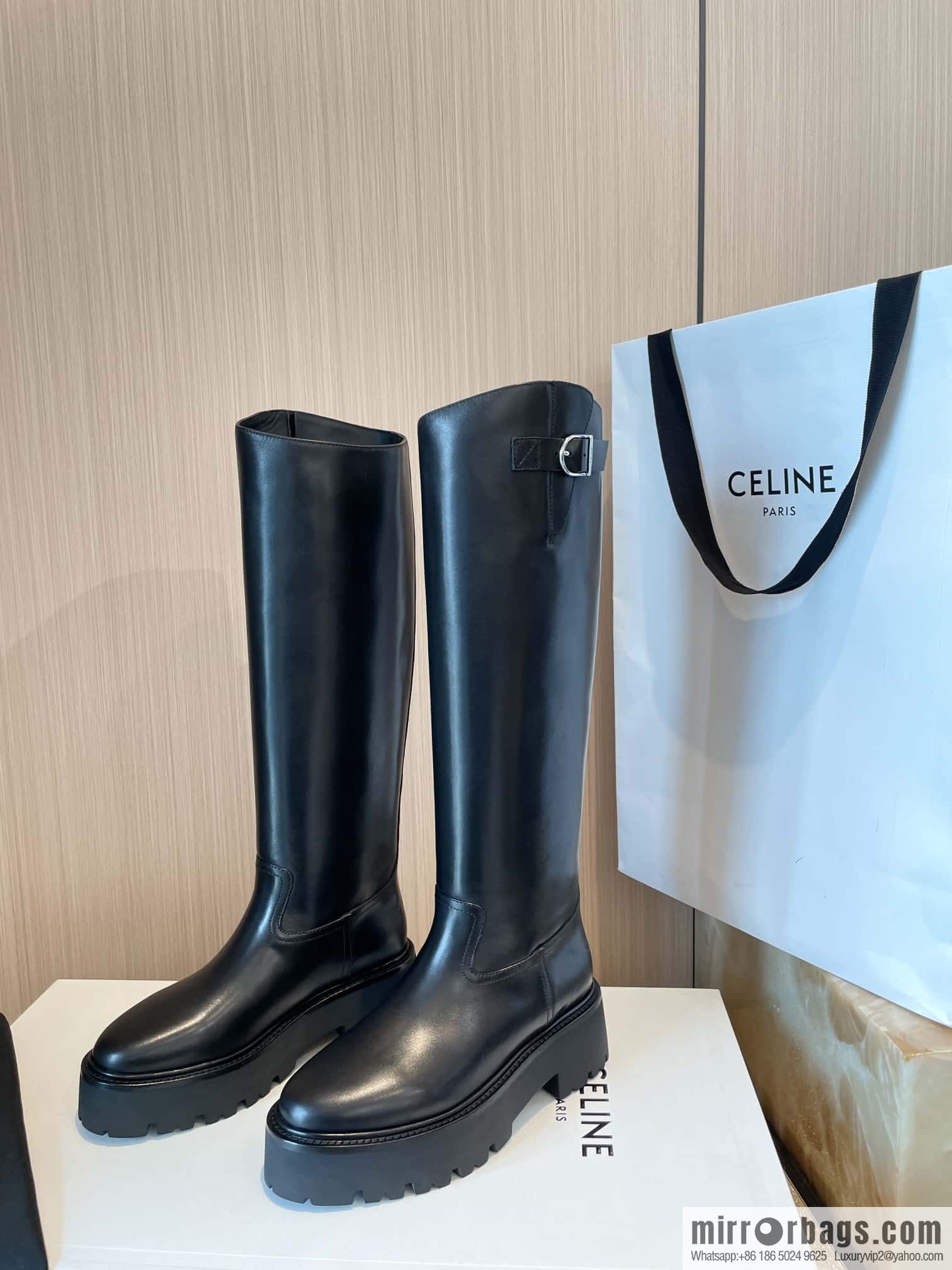 CELINE Autumn/Winter Platform Long Knight Boots