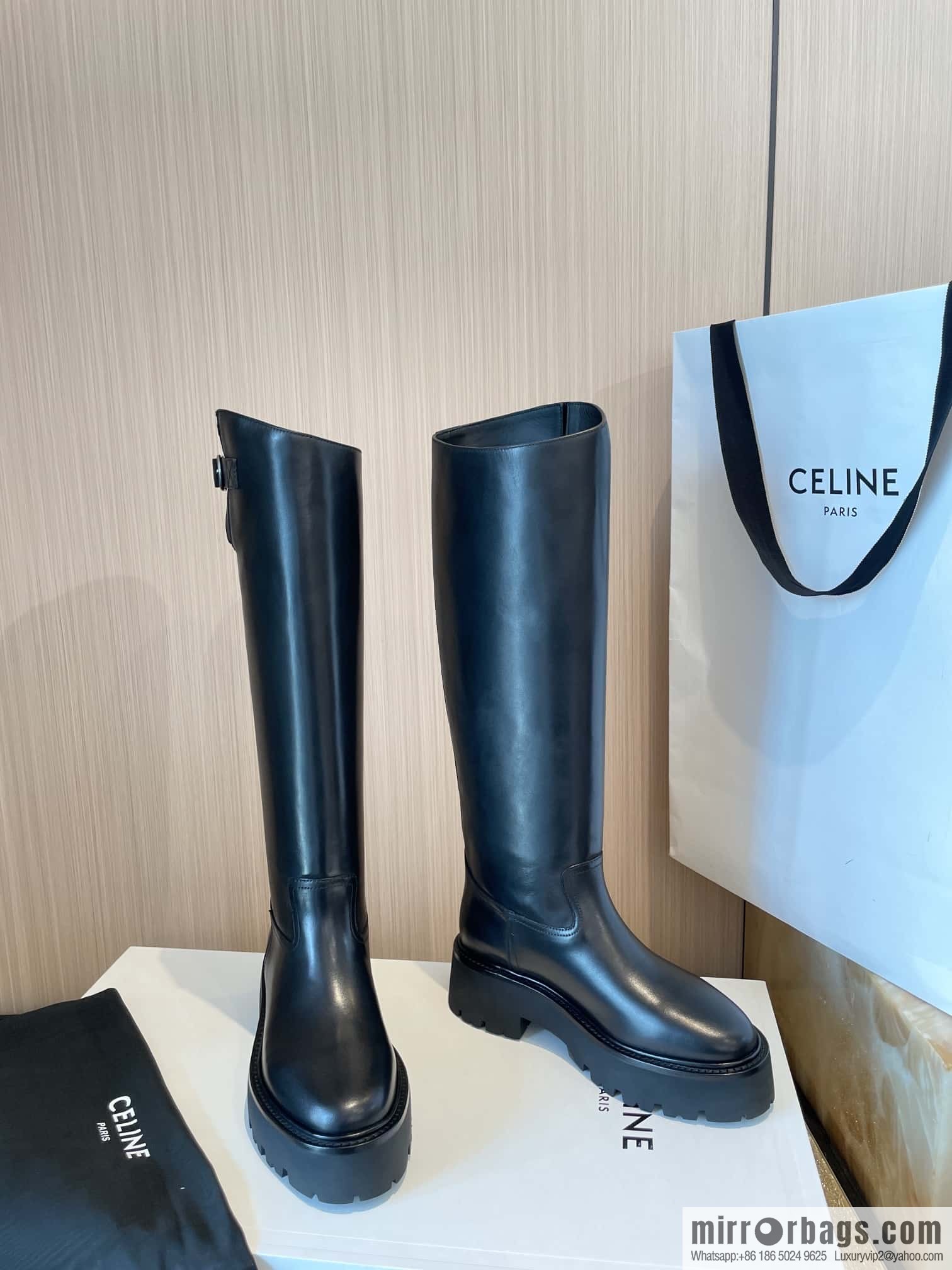 CELINE Autumn/Winter Platform Long Knight Boots