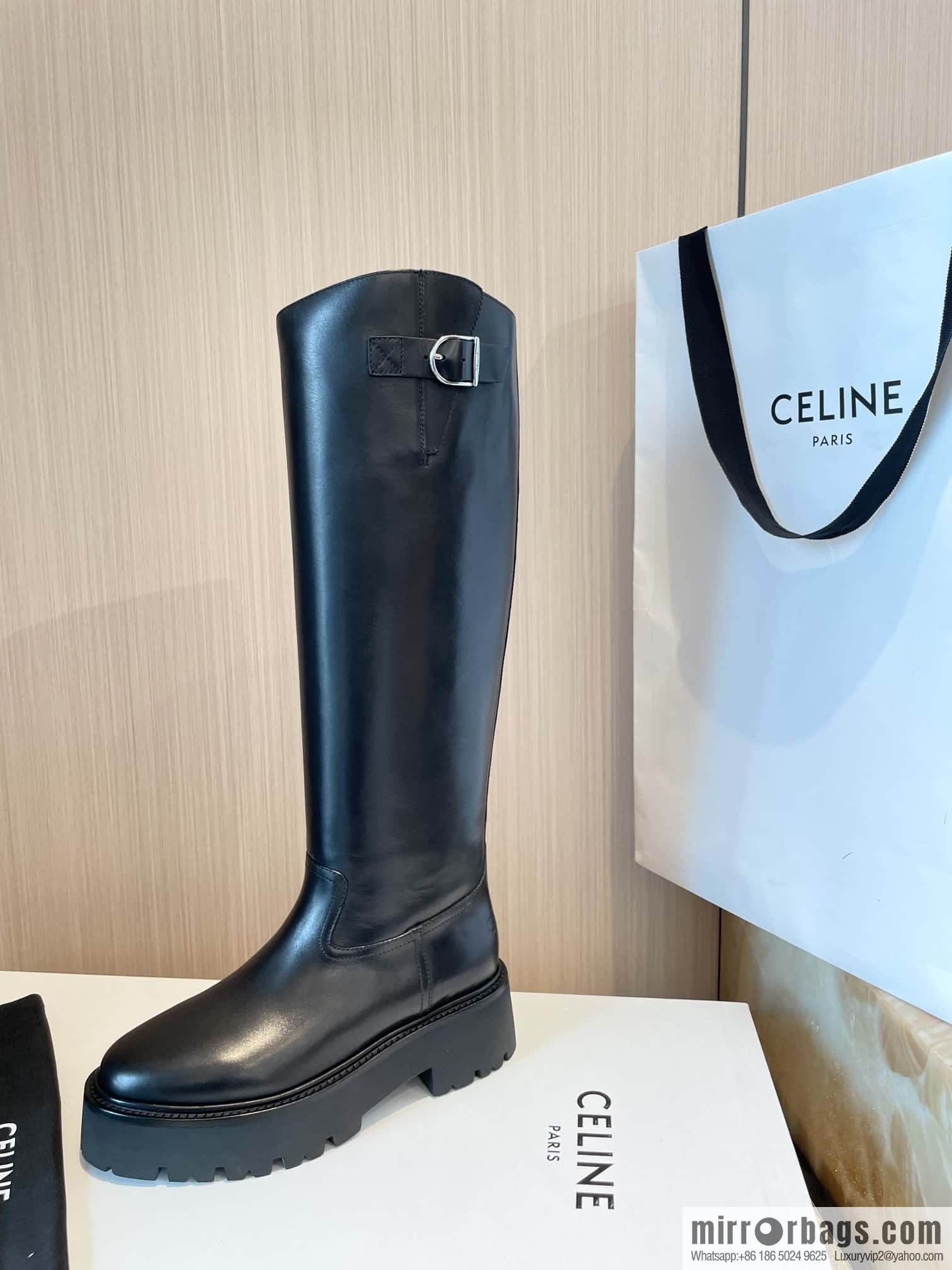 CELINE Autumn/Winter Platform Long Knight Boots