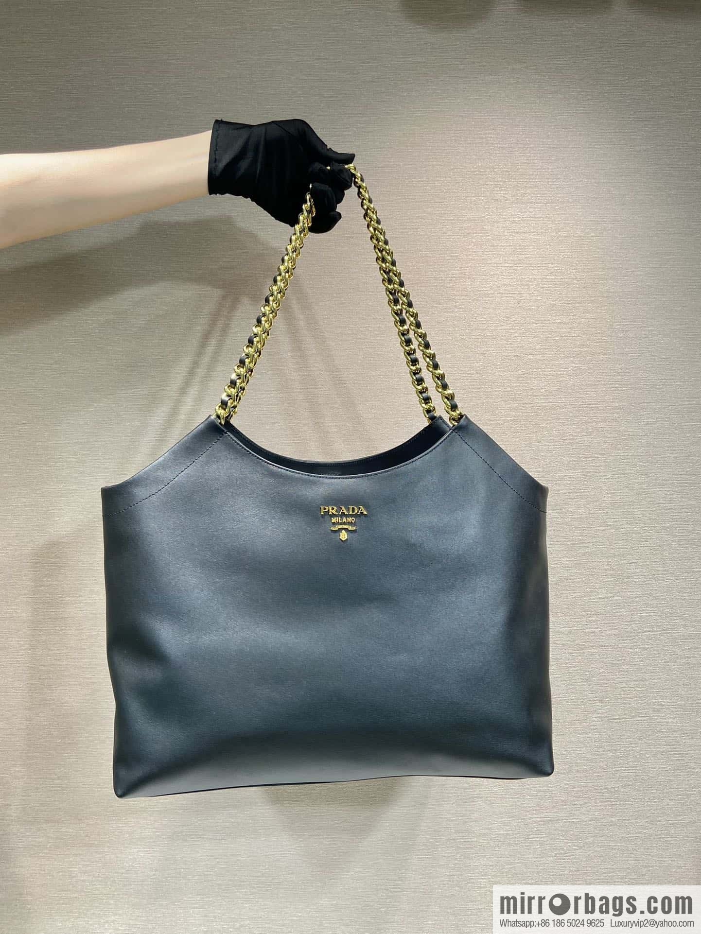 PRADA Prada tote bag 1BA638 gold hardware