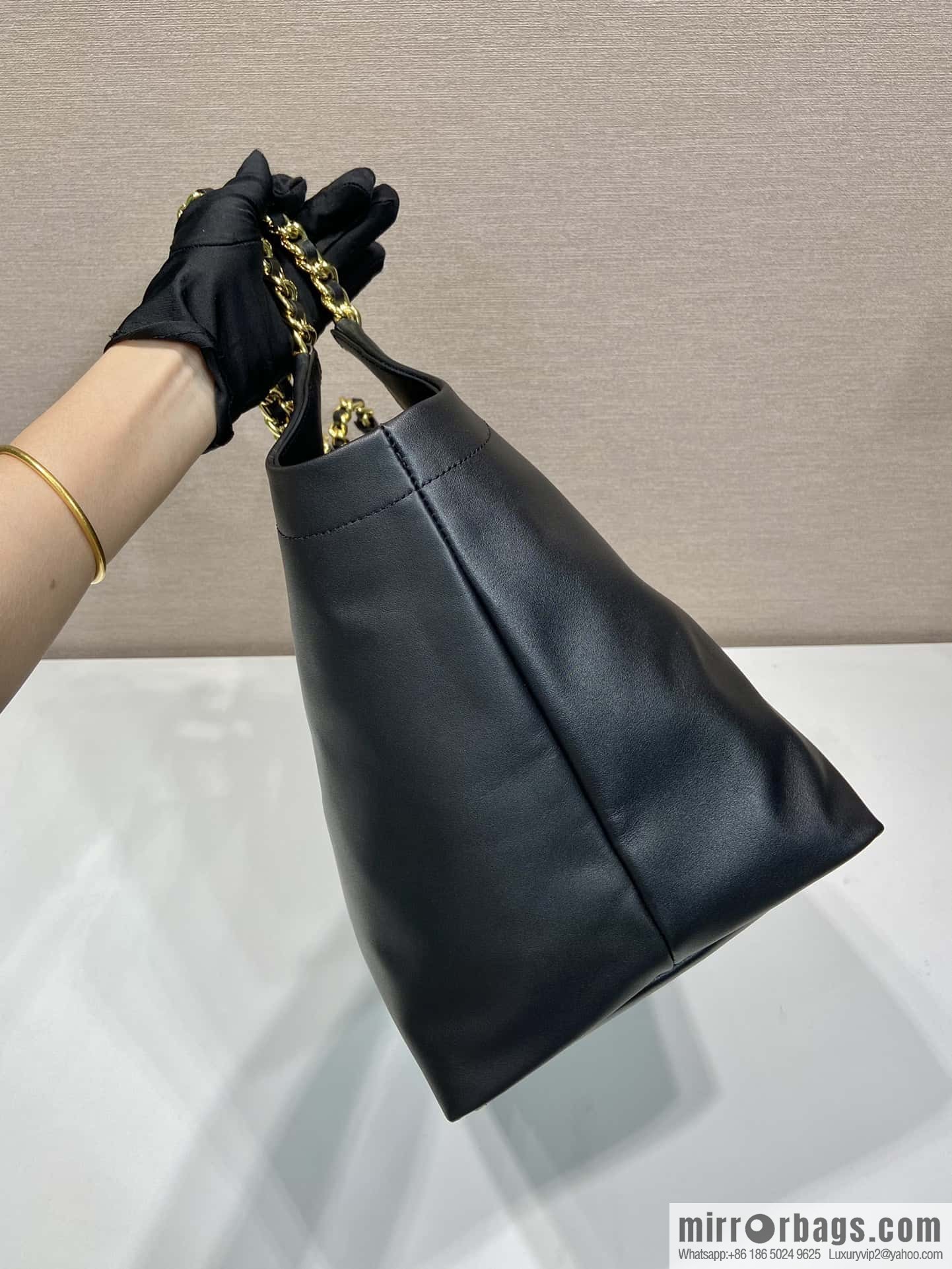 PRADA Prada tote bag 1BA638 gold hardware