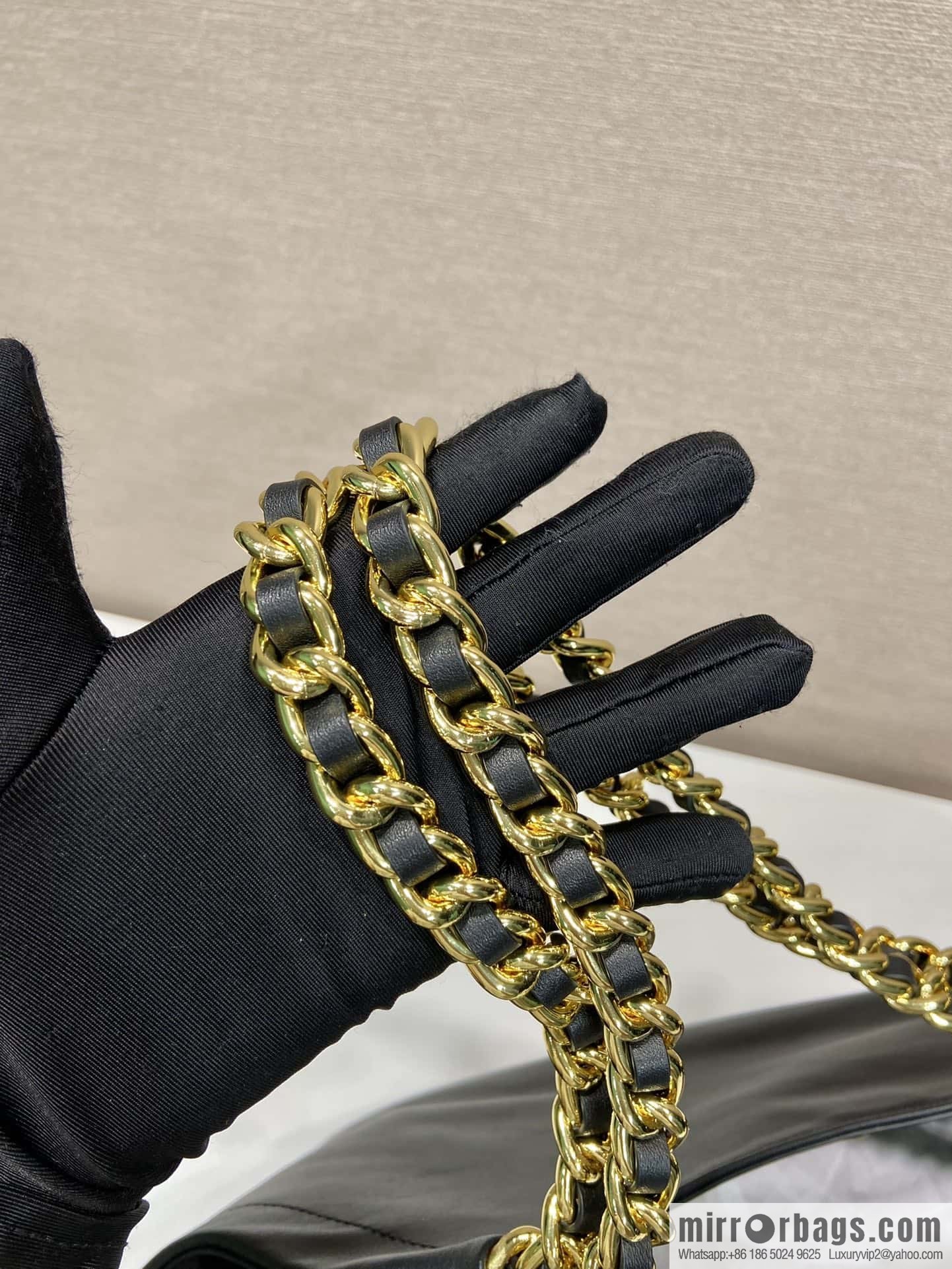 PRADA Prada tote bag 1BA638 gold hardware