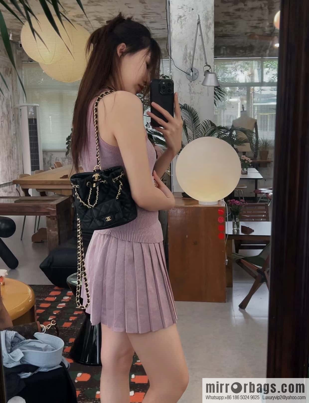 CHANEL Handicraft workshop child and mother backpack AS3947