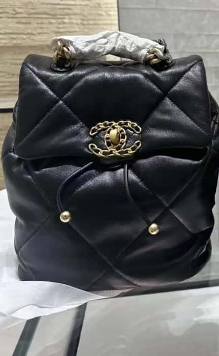 CHANEL 24C early spring vacation series 19 double backpack AS4223