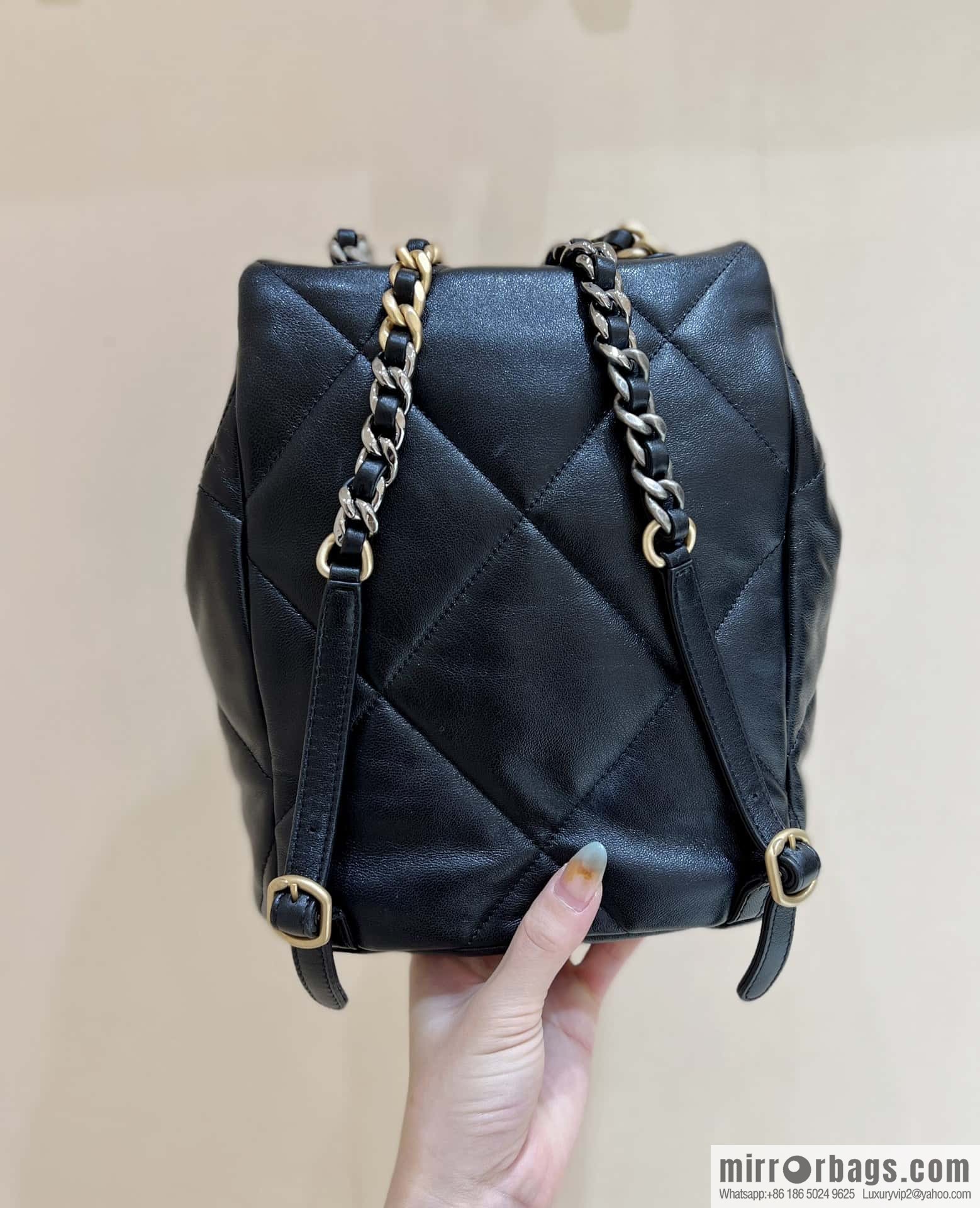 CHANEL 24C early spring vacation series 19 double backpack AS4223