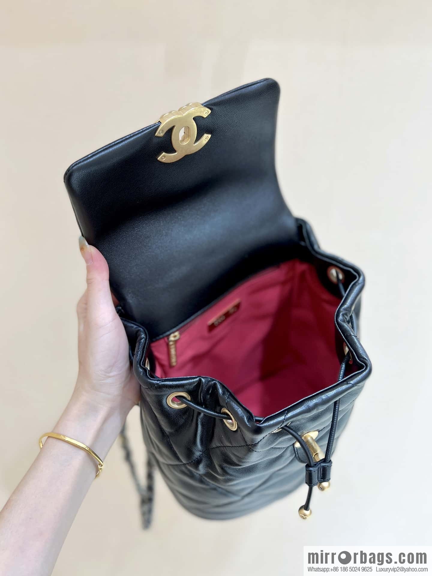 CHANEL 24C early spring vacation series 19 double backpack AS4223