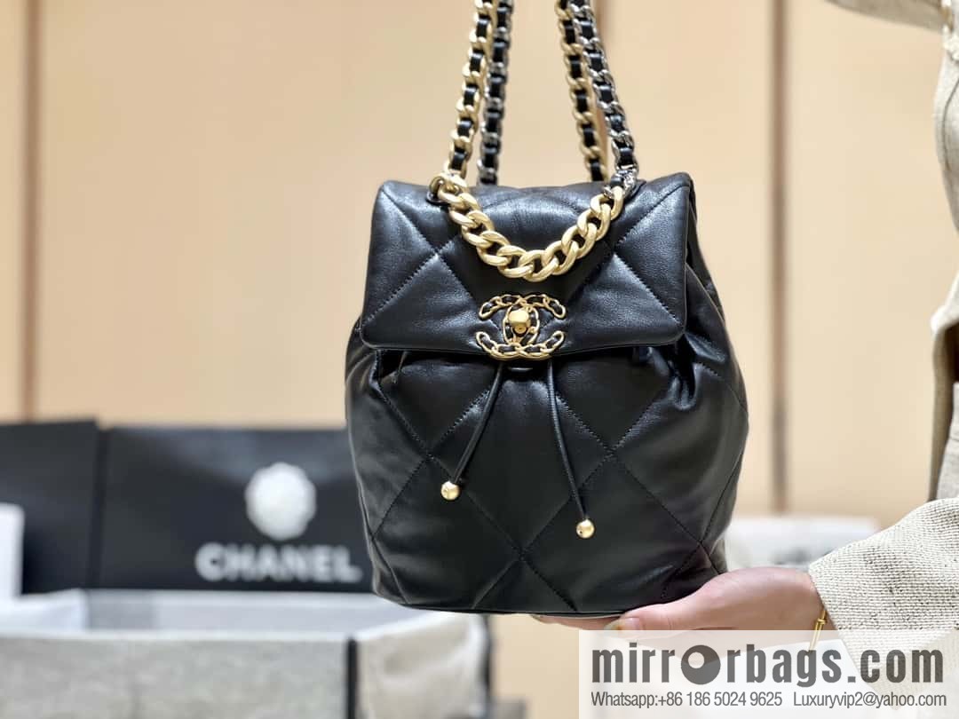 CHANEL 24C early spring vacation series 19 double backpack AS4223