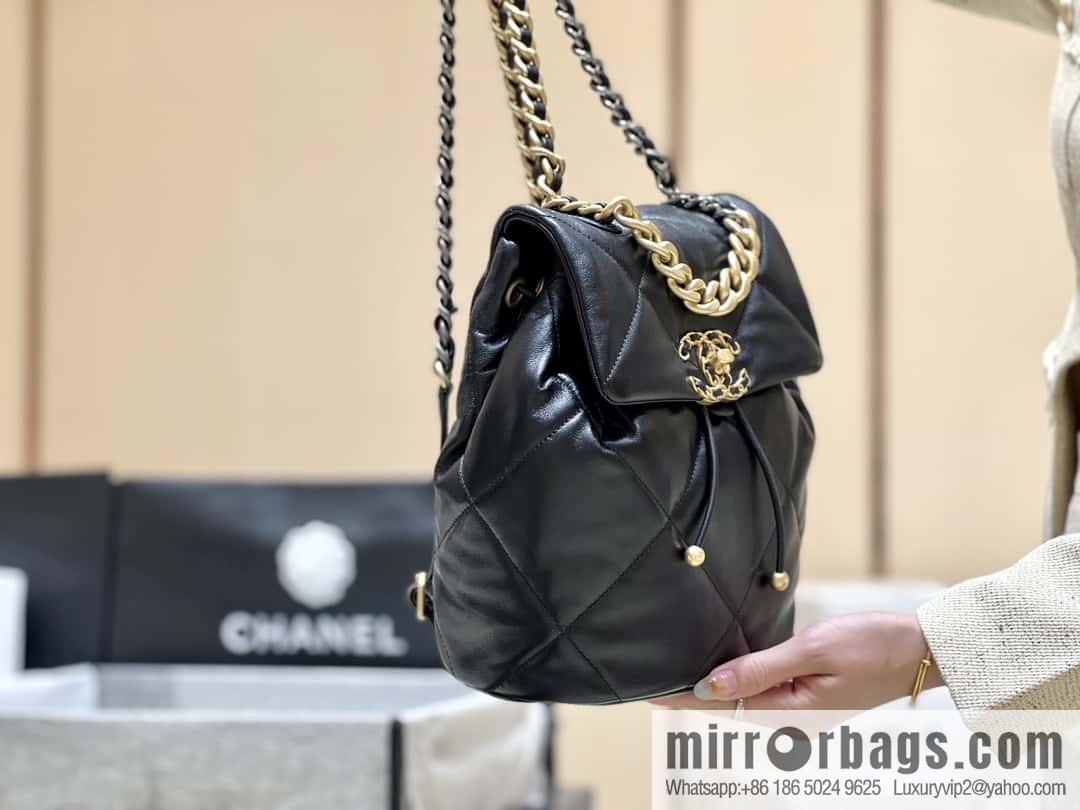 CHANEL 24C early spring vacation series 19 double backpack AS4223