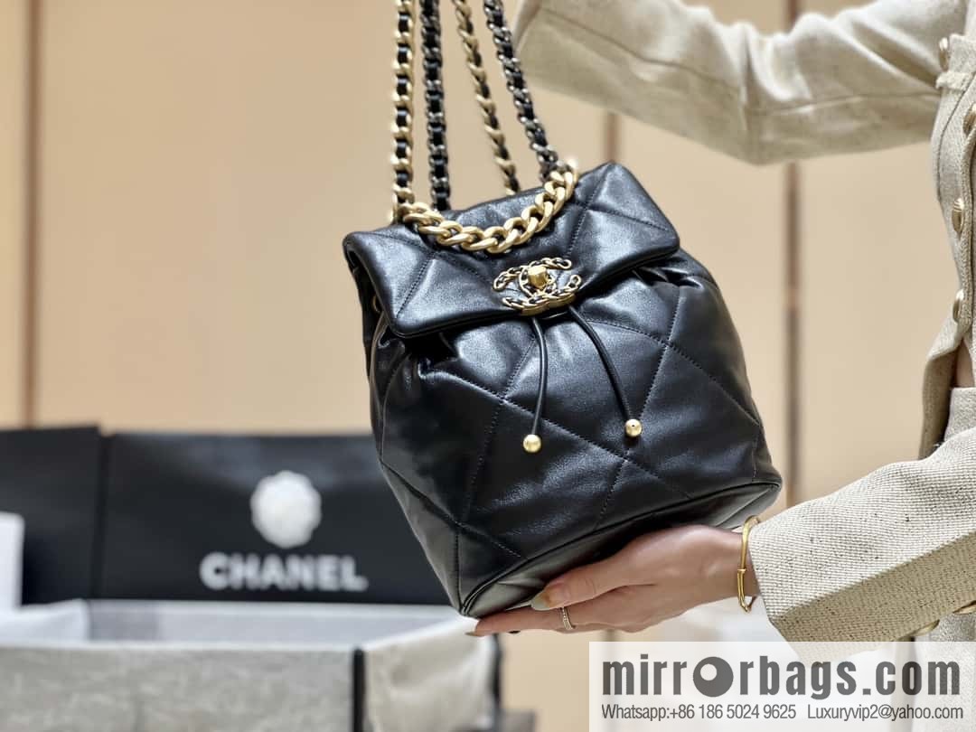 CHANEL 24C early spring vacation series 19 double backpack AS4223