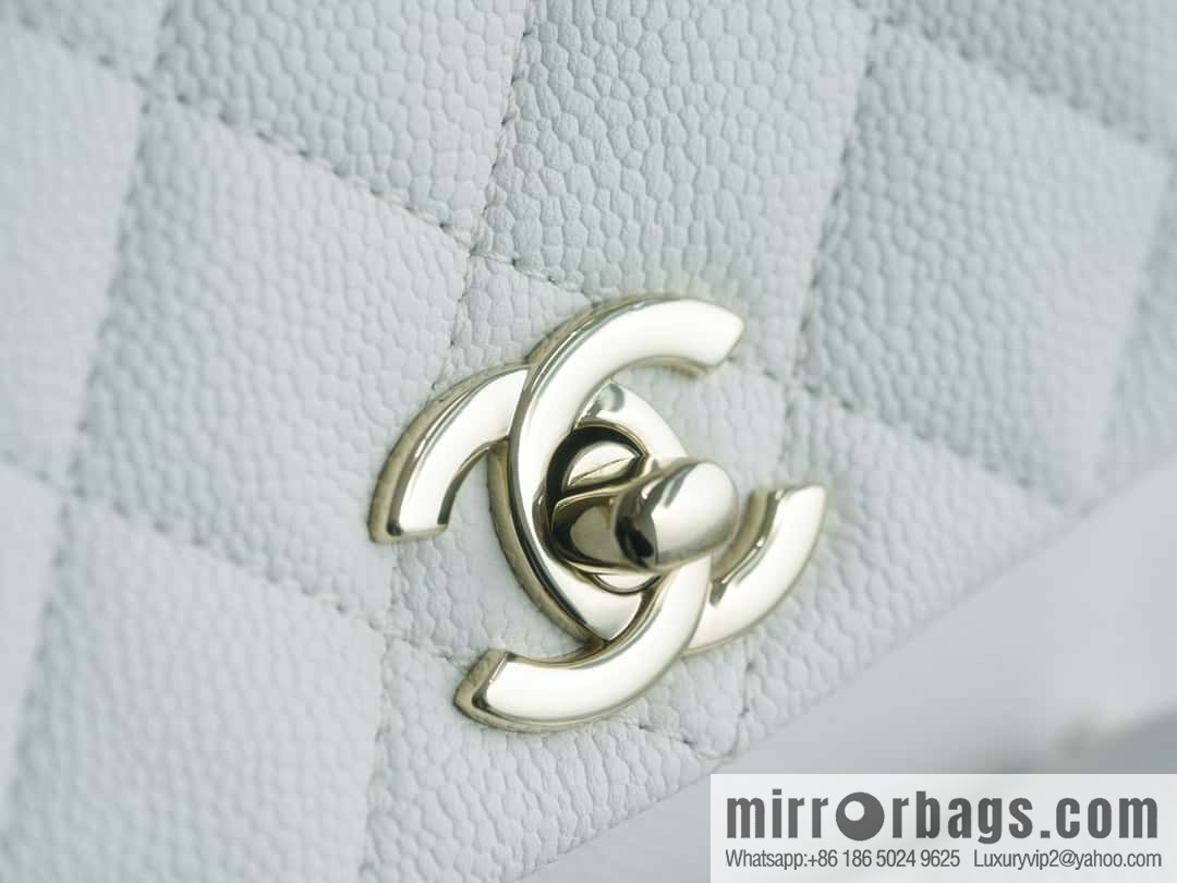 CHANEL 23K new, tank Dumas small shoulder backpack AS4399 white