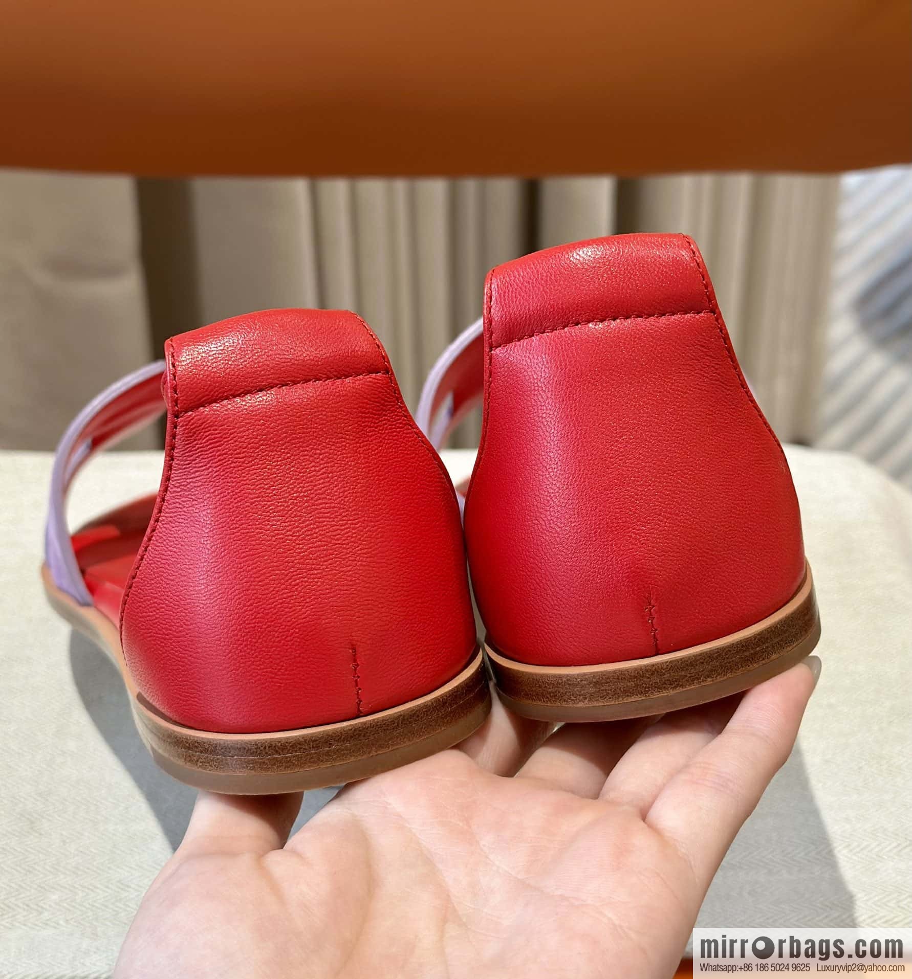 Hermès imported Italian cowhide, new small sandals