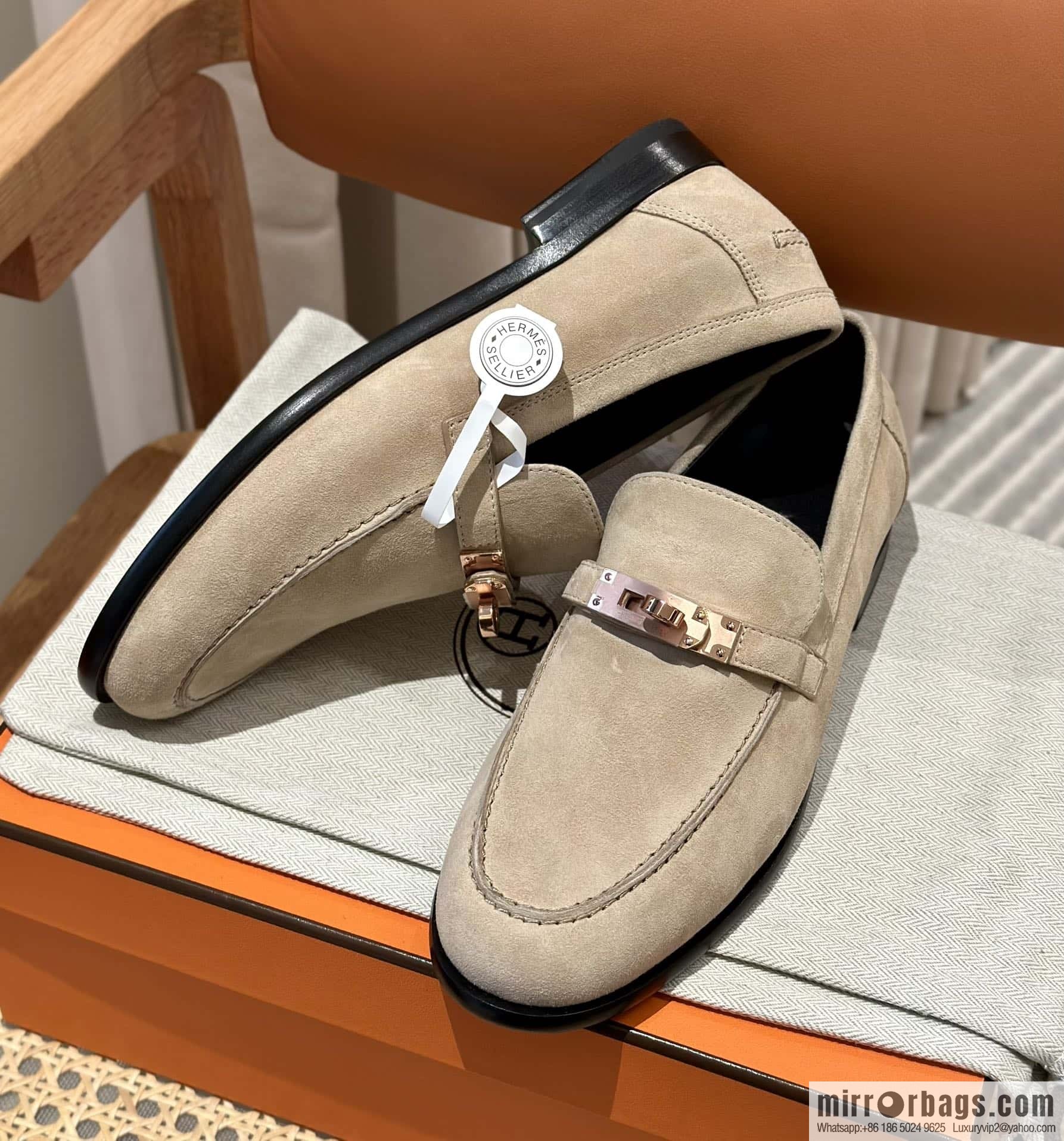 Hermès kelly buckle loafers