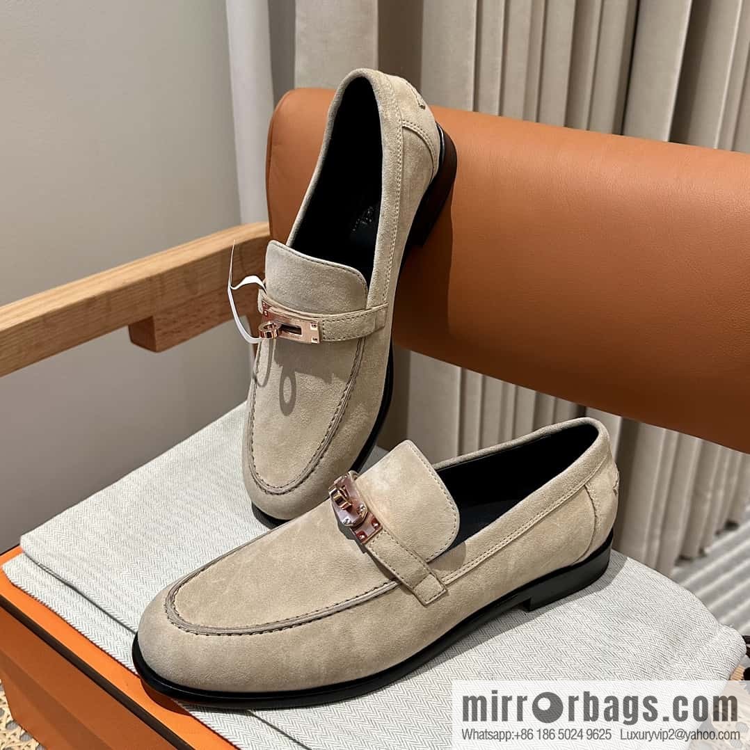 Hermès kelly buckle loafers