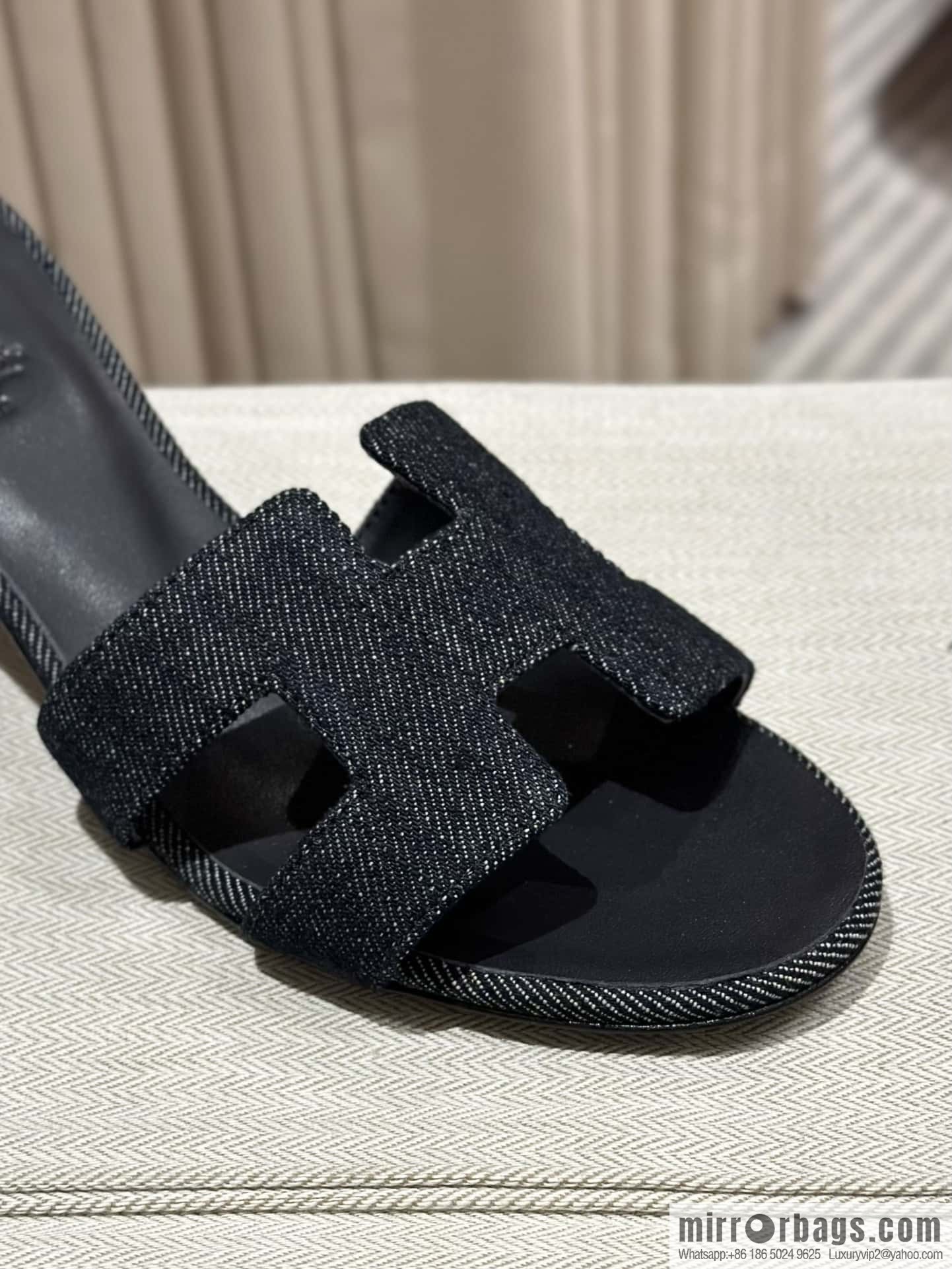 Hermès' latest denim high heels
