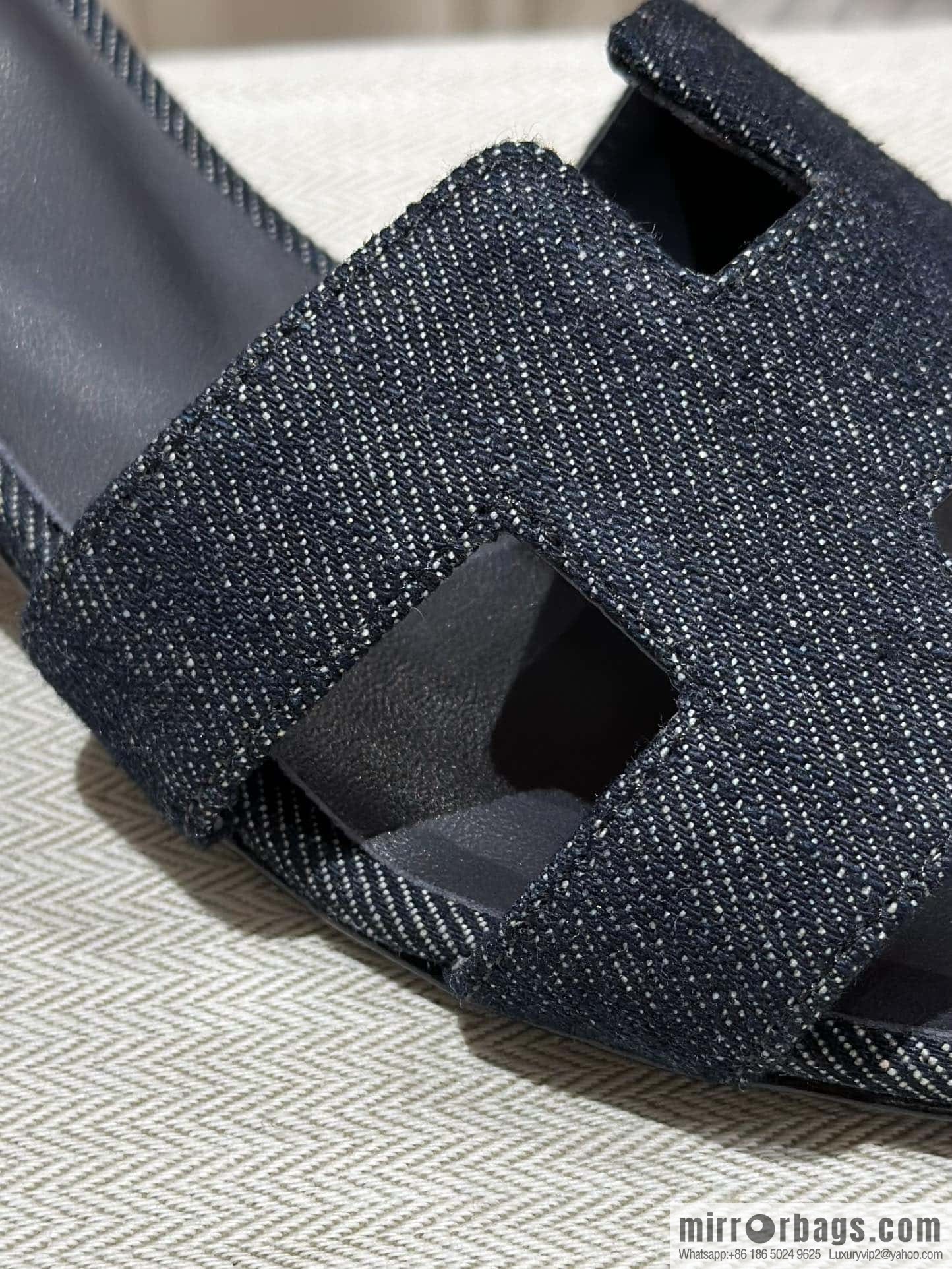 Hermès' latest denim high heels