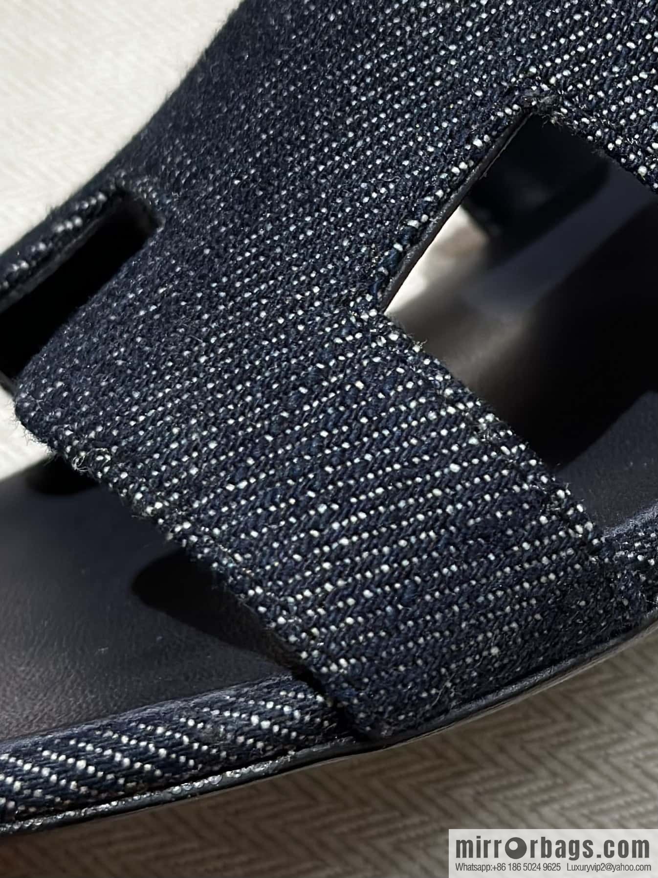 Hermès' latest denim high heels