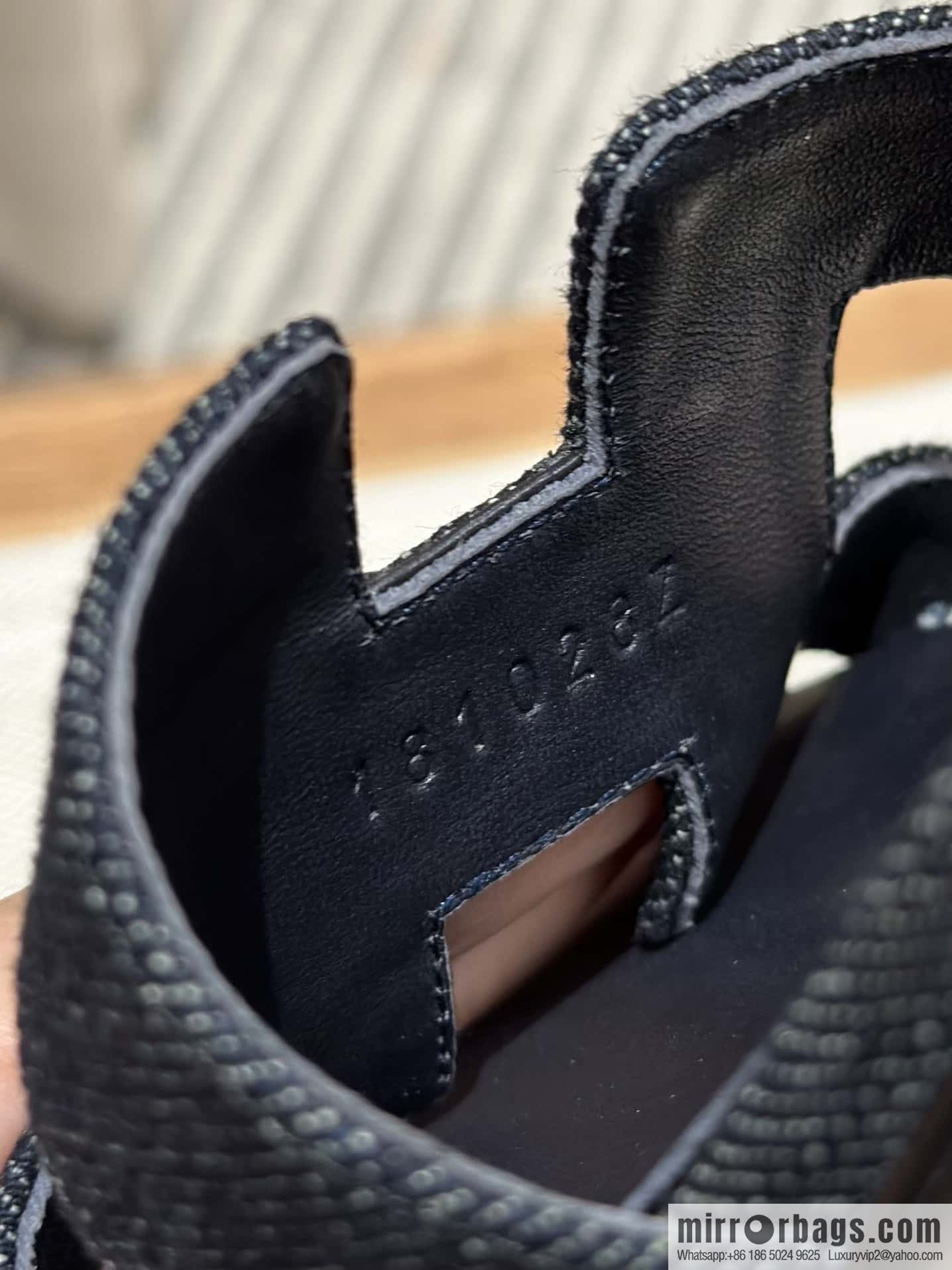 Hermès' latest denim high heels