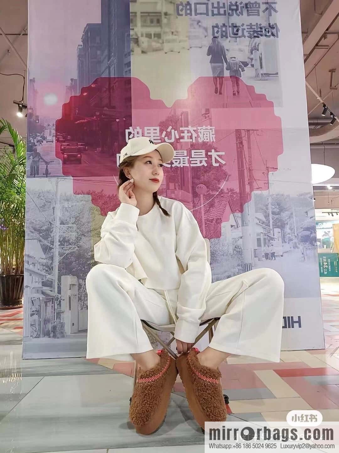 UGG Fall/Winter Teddy 🐻 Curly Tats Thick Bottom Fluffy Slippers