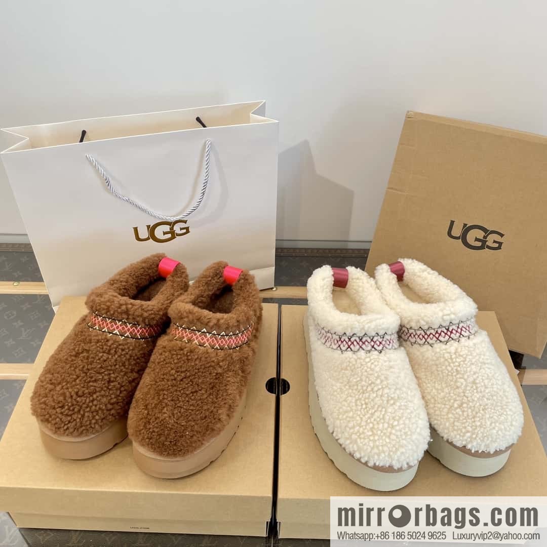 UGG Fall/Winter Teddy 🐻 Curly Tats Thick Bottom Fluffy Slippers