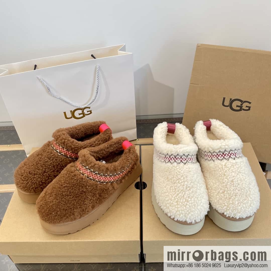 UGG Fall/Winter Teddy 🐻 Curly Tats Thick Bottom Fluffy Slippers