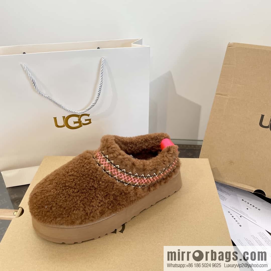 UGG Fall/Winter Teddy 🐻 Curly Tats Thick Bottom Fluffy Slippers